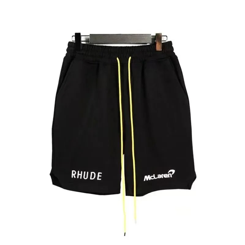 Rhude x Automobili Lamborghini Embroidered Logo Shorts Green - 29