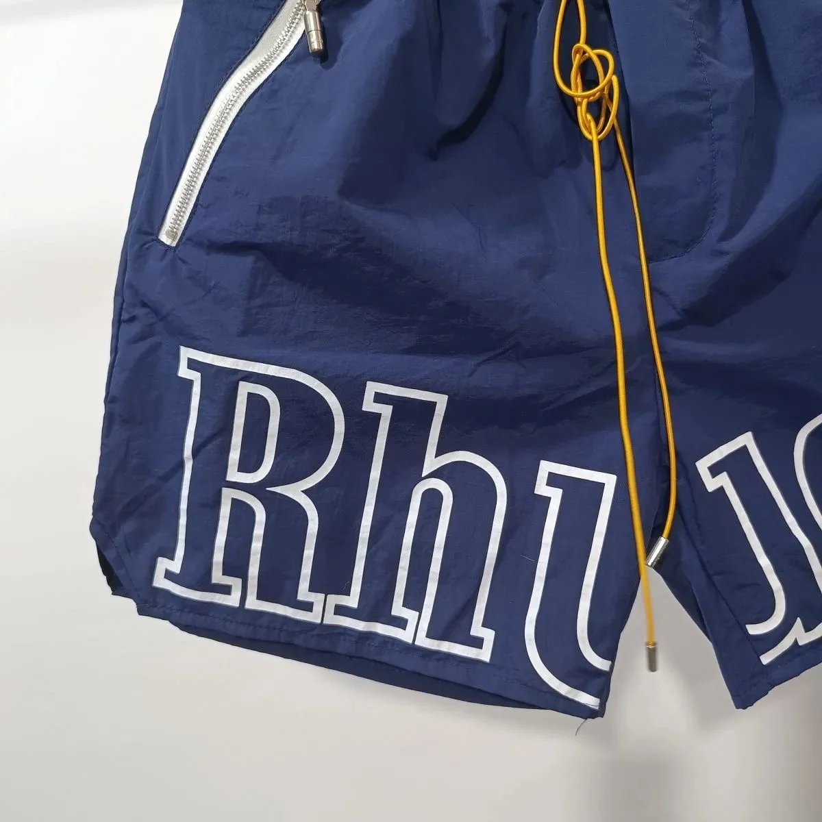 Rhude x Automobili Lamborghini Embroidered Logo Shorts Green - 15