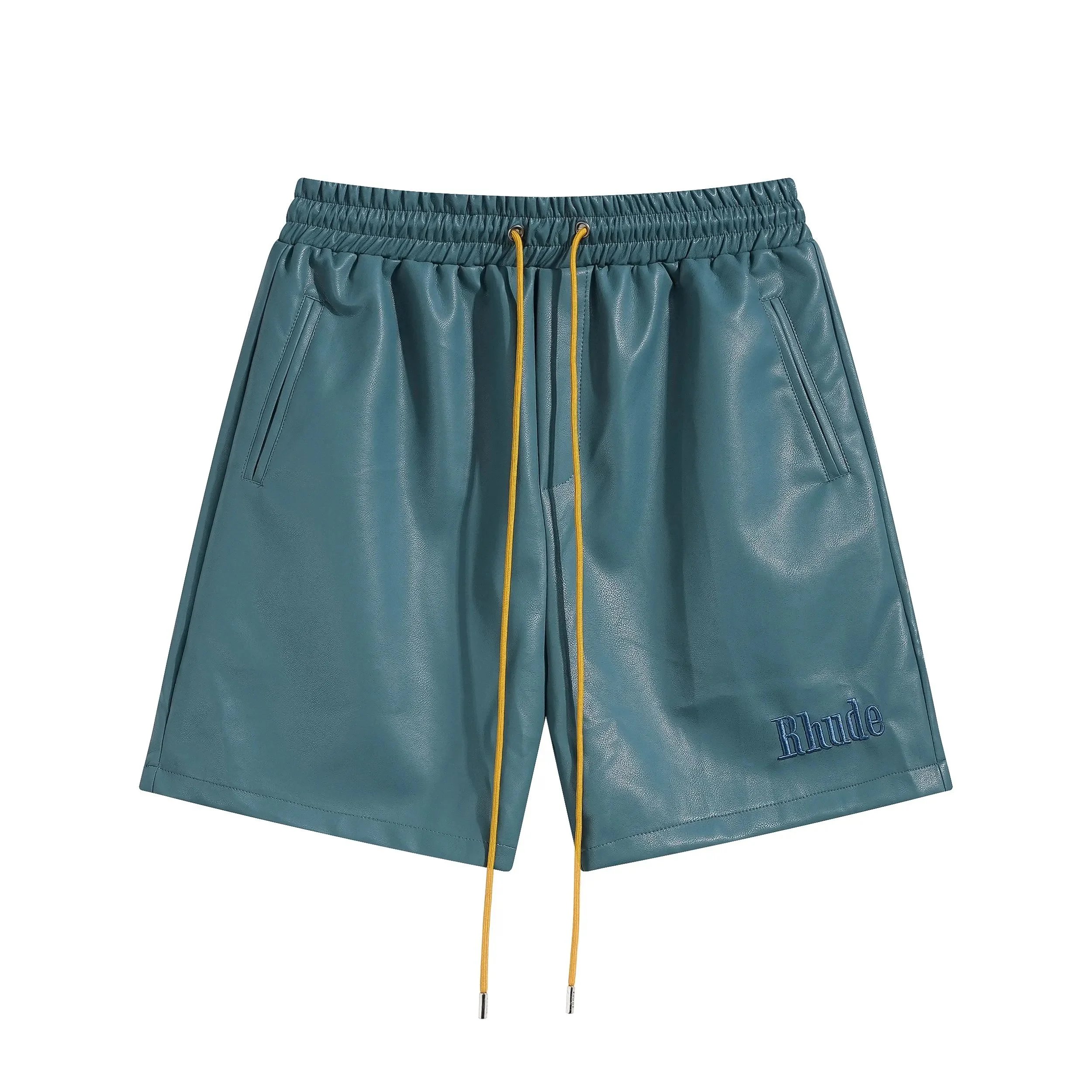 Rhude x Automobili Lamborghini Embroidered Logo Shorts Green - 33