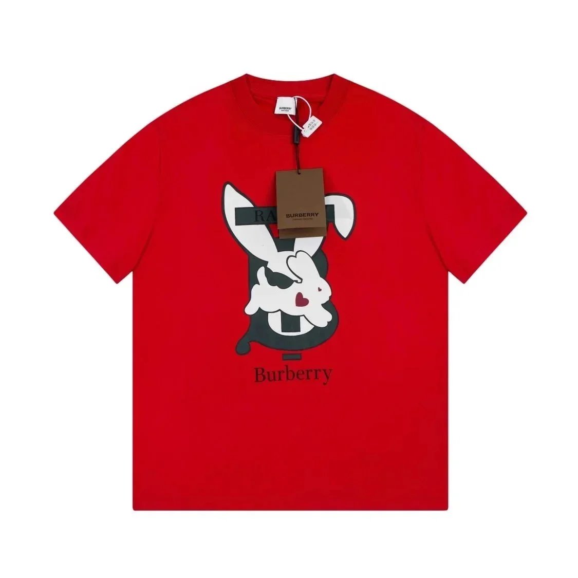 Burberry T-Shirts Crew-neck logo and graphic image 8