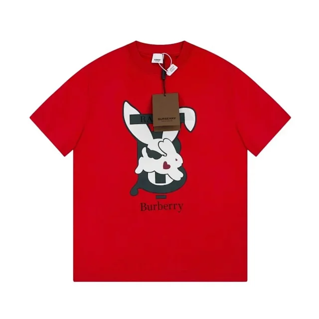 Burberry T-Shirts Crew-neck logo and graphic product detail image 8