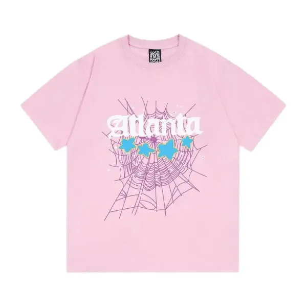 Spider Web Squad Atlanta Spiderweb Graphic T-Shirt Pink - 1