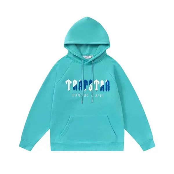 Trapstar It's A Secret Hoodie and Sweatpants Set Gray and Black - 42