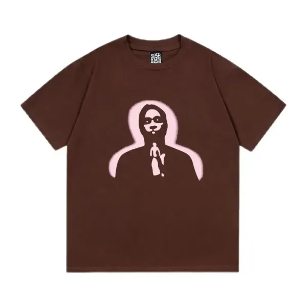 SSENSE x Unknown Artist Graphic Print Brown T-Shirt - 1