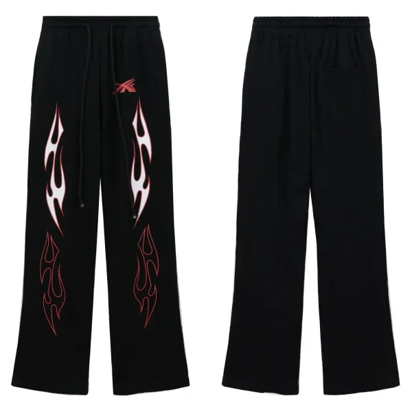 X-Games Flame Print Sweatpants Black - 1