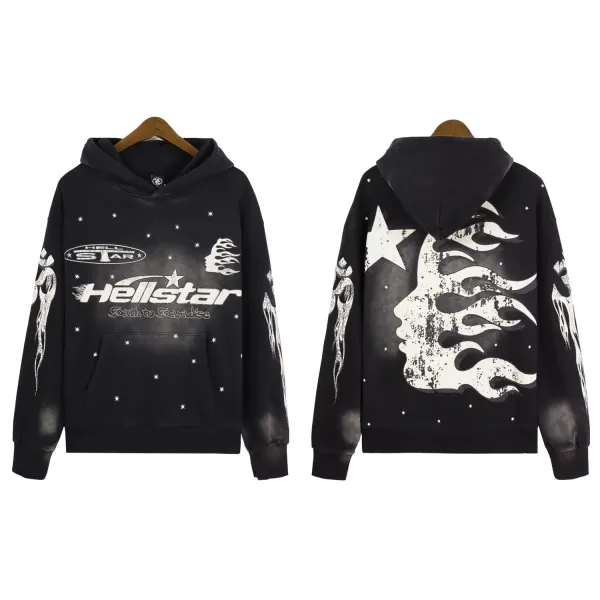 Hellstar Road to Paradise Black Graphic Sweatpants - 11