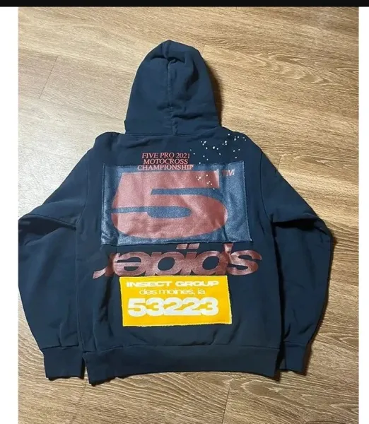 Spider Web Graphic Hoodie Black - 9