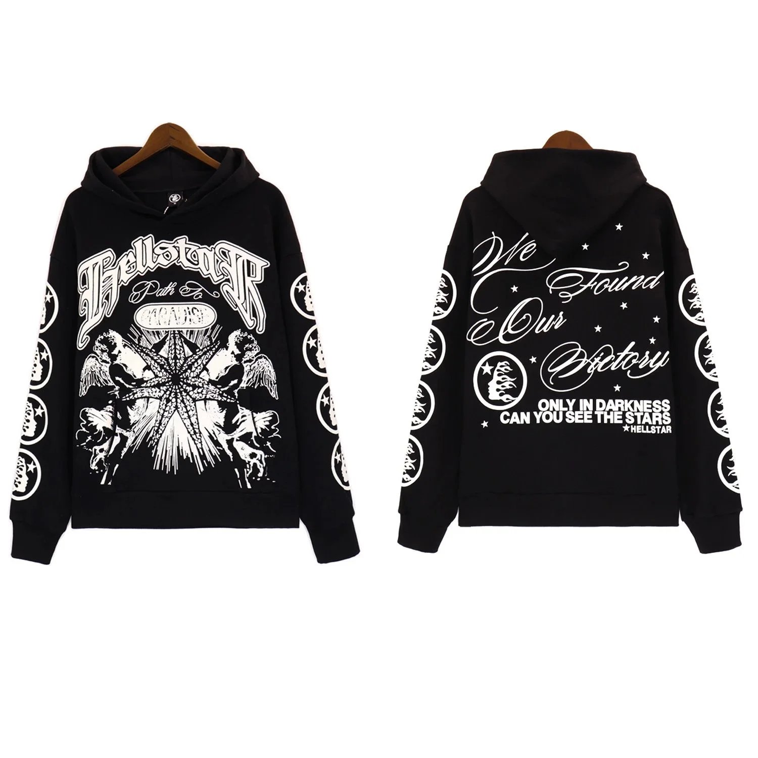 Hellstar Road to Paradise Black Graphic Sweatpants - 4