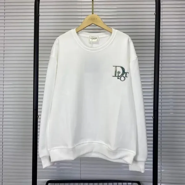 Dior Floral DIOR Logo Black Hoodie - 4