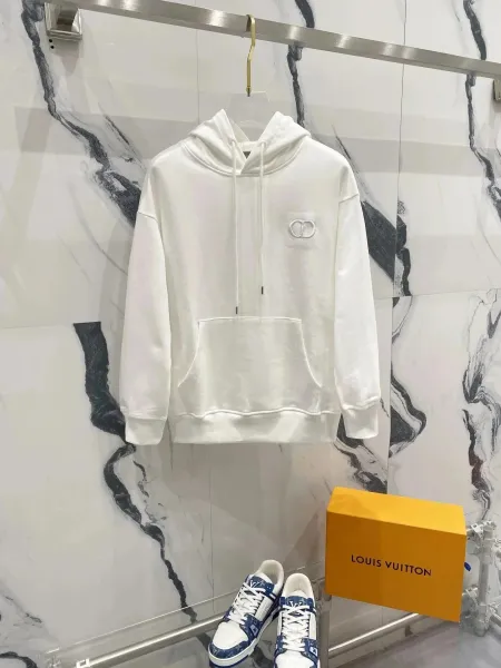 Dior Floral DIOR Logo Black Hoodie - 11