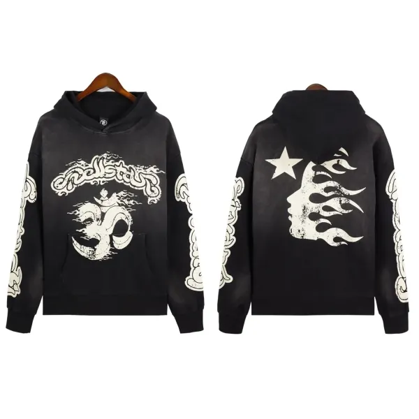 Hellstar Road to Paradise Black Graphic Sweatpants - 9