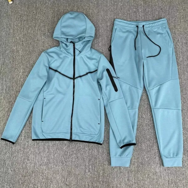 Nike Tech Fleece Windrunner Set Light Blue Tracksuit - 1