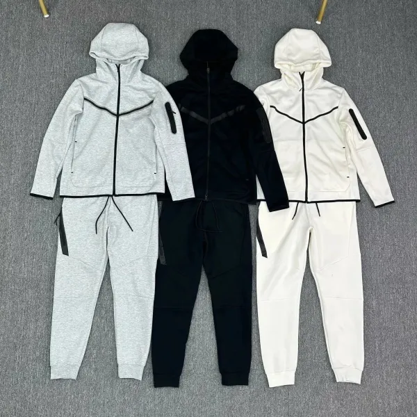 Nike Tech Fleece Gray Full-Zip Hoodie and Jogger Set - 9