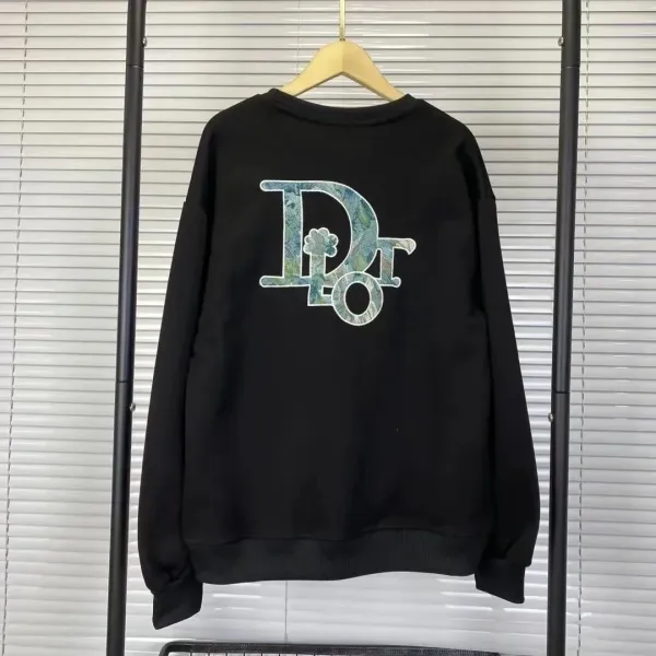 Dior Oblique Print Black Hoodie - 1