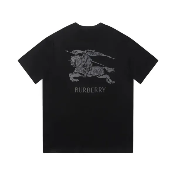 Burberry Knight Print Black T-Shirt - 1