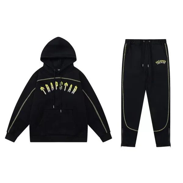 Trapstar It's A Secret Hoodie and Sweatpants Set Gray and Black - 44