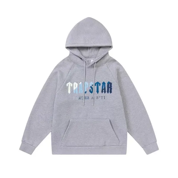 Trapstar It's A Secret Hoodie and Sweatpants Set Gray and Black - 37