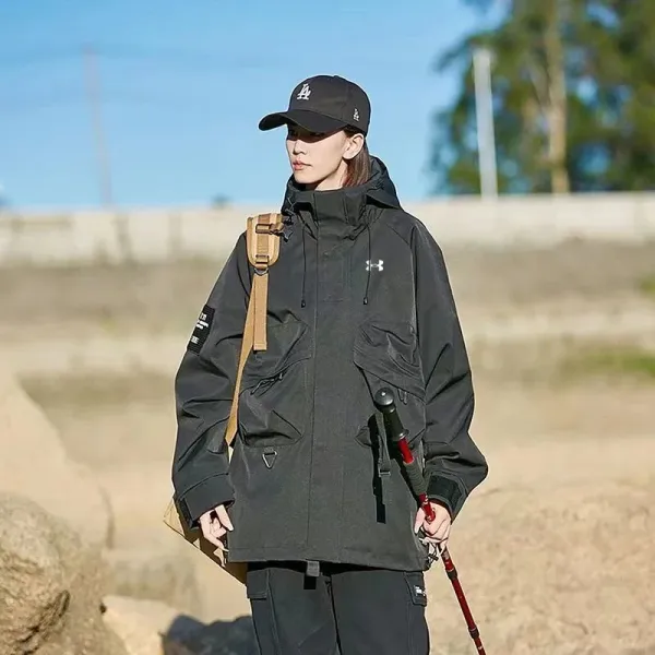 Under Armour Storm Waterproof Hooded Jacket Black Outerwear - 1