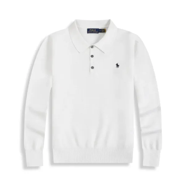 Polo Ralph Lauren Classic Fit Knit Polo White - 1