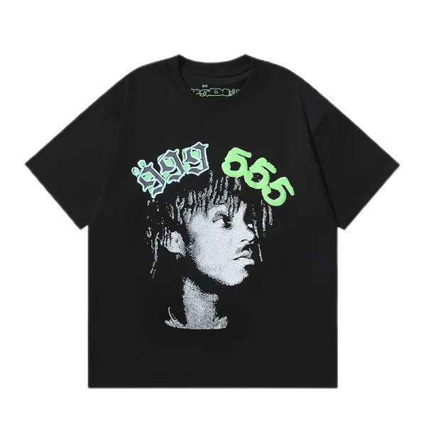 XXXTentacion x Unknown Brand '1999 655' Graphic Print Black T-Shirt - 1