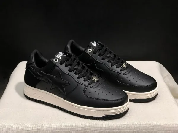 A Bathing Ape Bape Sta Low Blue Camo Star White Sneakers - 9
