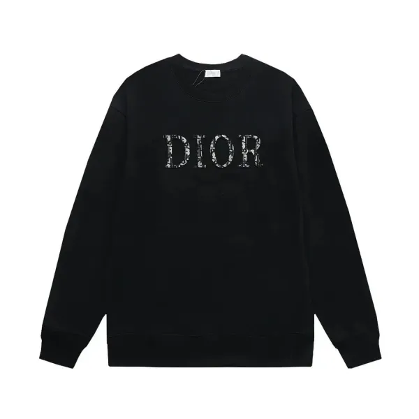 Dior Oblique Logo Black Hoodie - 1
