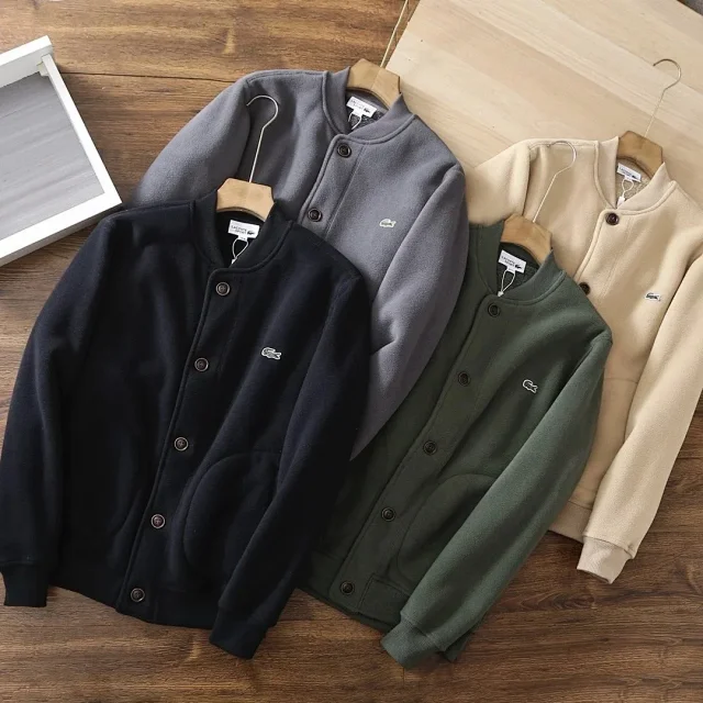 Lacoste Jackets Snap-Front Bomber Jacket product detail image 9