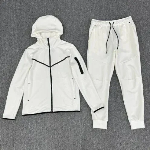 Nike Tech Fleece Windrunner White Tracksuit - 1