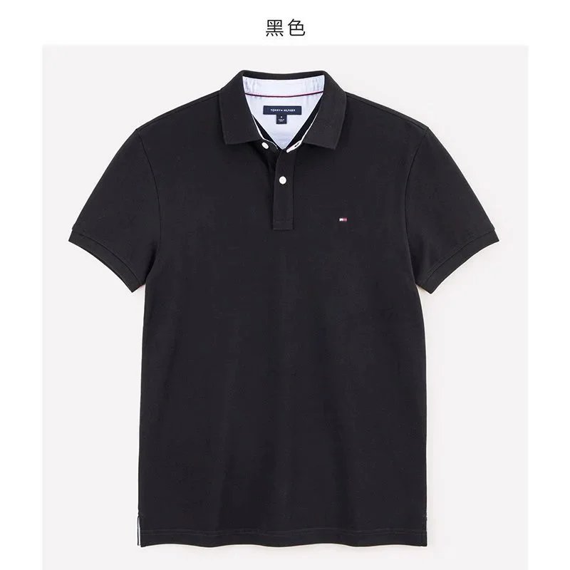 Black polo shirt