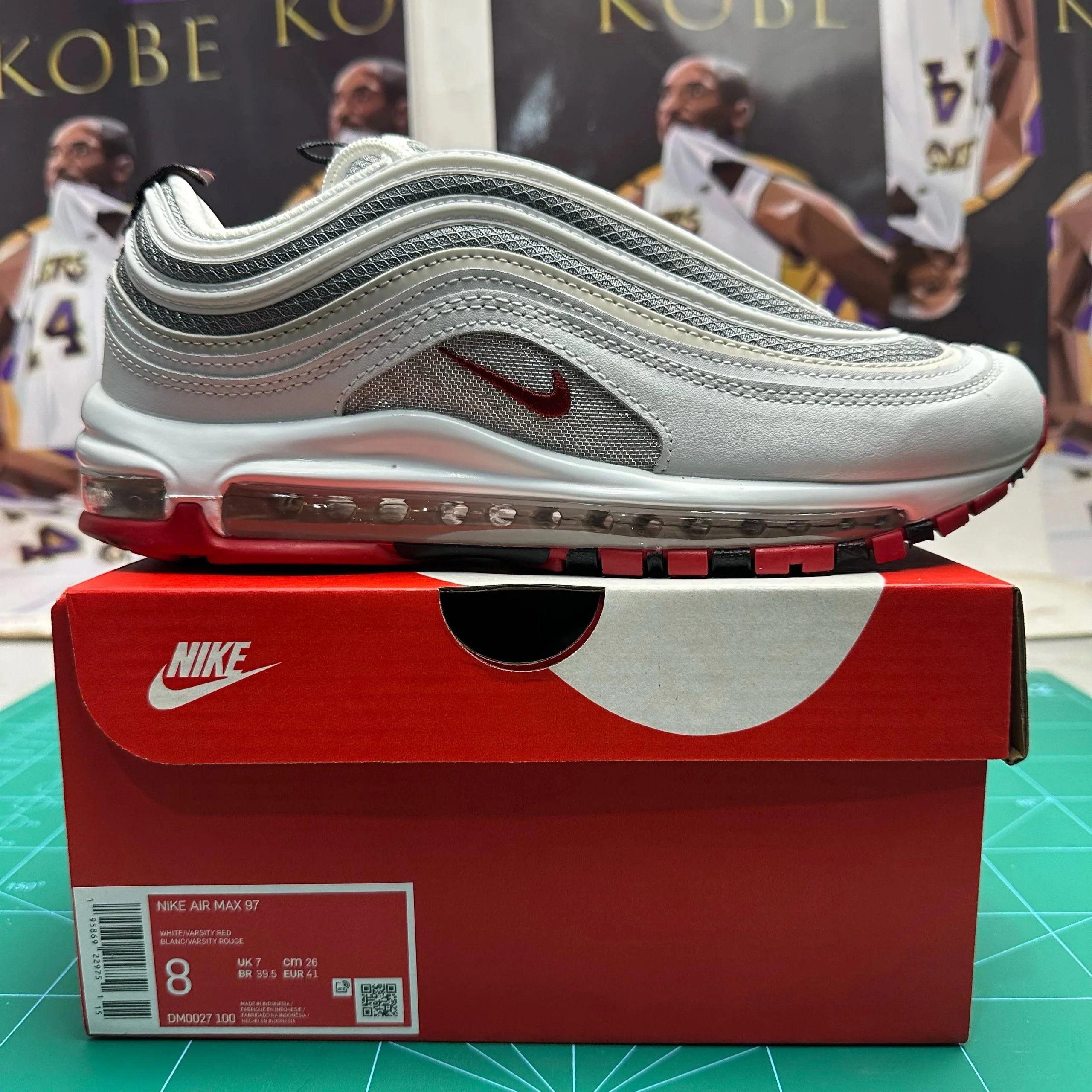 Silver white red/DM0027-100