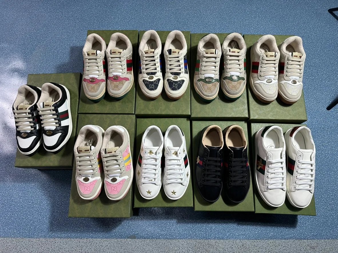GUCCI Gucci original air-glue craft trendy sneakers come in regular sizes and are cost-effective!