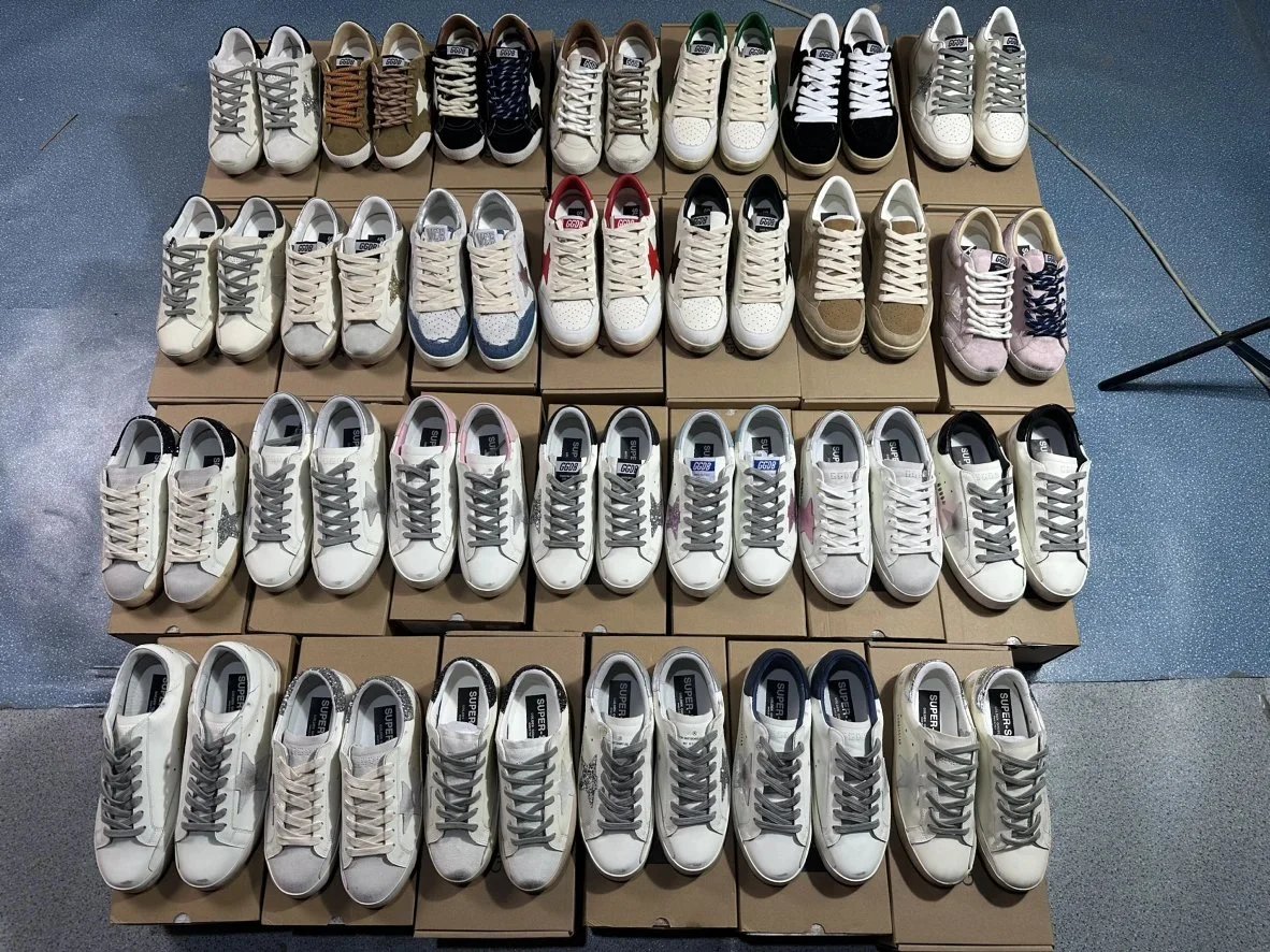 Golden Goose Ball Star casual and comfortable low-top fashion sneakers, super soft and distressed style!
