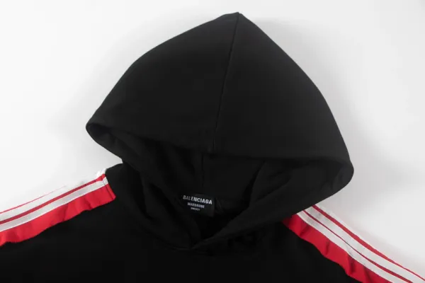Balenciaga Track Pants Black Red White Sweatpants - 16