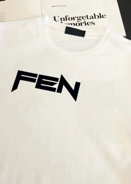 Fendi FEN Logo Graphic T-Shirt White - 1