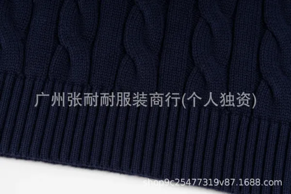 Polo Ralph Lauren Cable Knit V-Neck Vest Pink Vest Top - 9