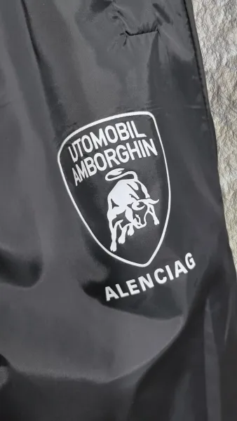 Design Lamborghini Shield Logo Windbreaker Black Jacket Outerwear.windbreaker - 10