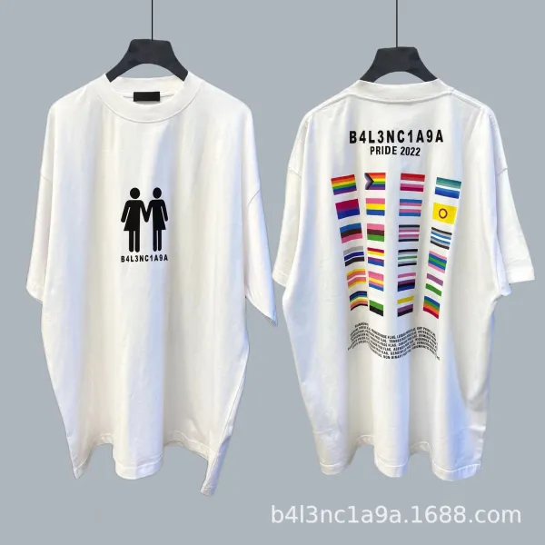 Design B4L3NC1A9A Pride 2022 Multicolor Graphic T-Shirt T-Shirts - 1