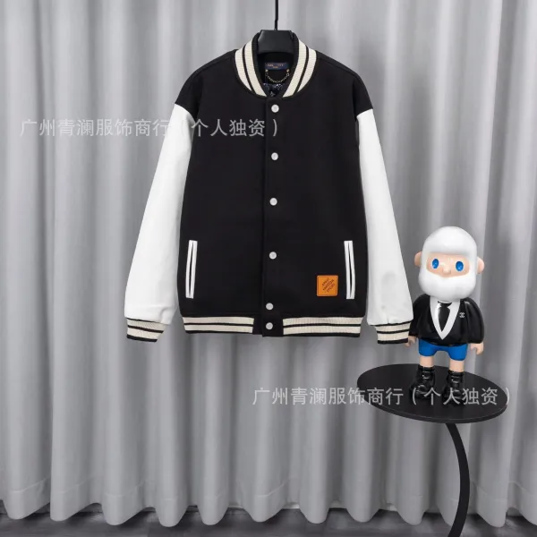 Design Satin Bomber Jacket with Embroidered Graphic Black Outerwear - 9