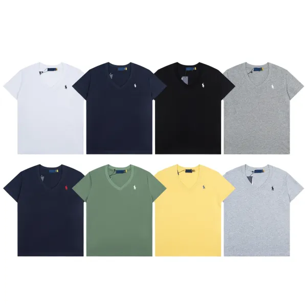 Polo Ralph Lauren V-Neck T-Shirt Sage Green T-Shirt - 2
