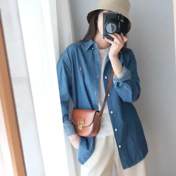Polo Ralph Lauren Denim Shirt Blue - 4