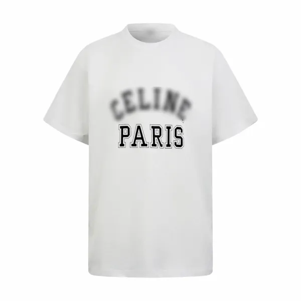 Celine Paris Arch Logo Blue T-Shirt - 4