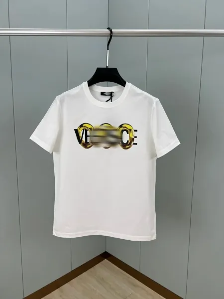 Versace Logo Print White T-Shirt - 4