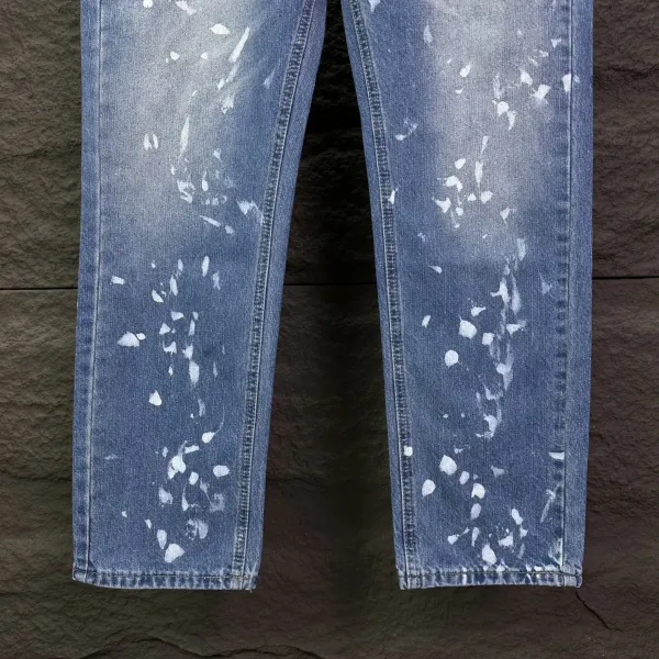 Polo Ralph Lauren Paint-Splatter Washed Denim Jeans - 14