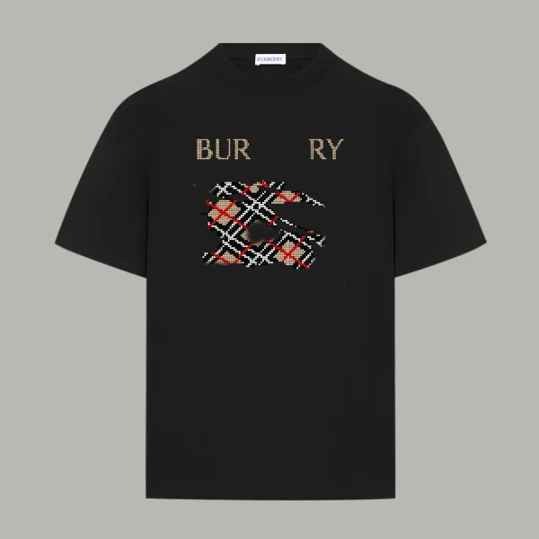 Burberry Pixelated Check Rabbit T-Shirt White - 2