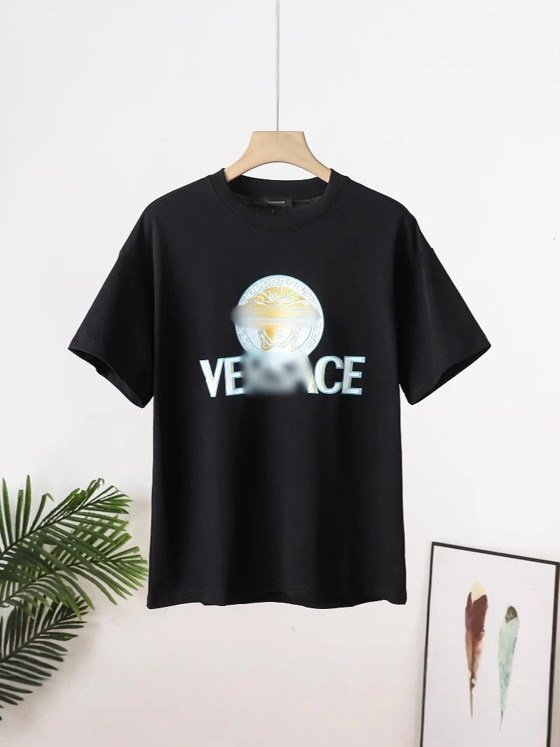 Versace Medusa Logo Graphic T-Shirt Black and White - 6