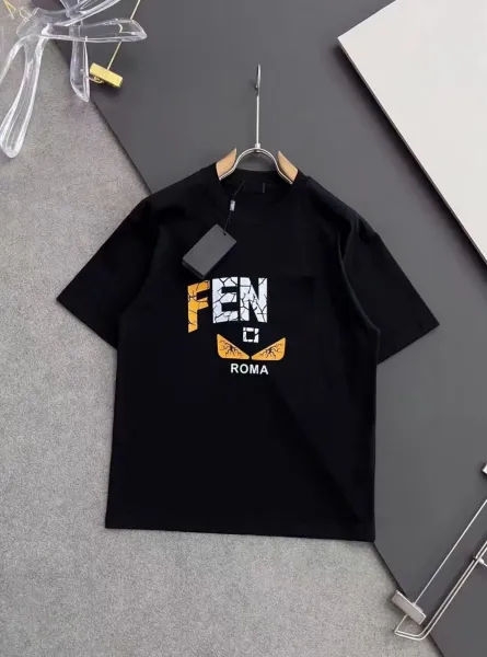 Fendi Roma Graphic Print Black T-Shirt - 1