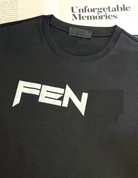 Fendi FEN Logo Graphic T-Shirt Black - 1