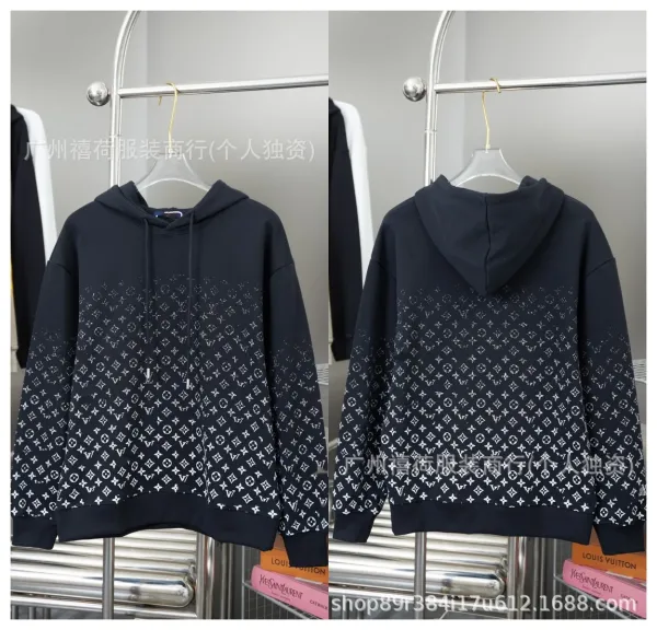 Louis Vuitton Monogram Gradient Hoodie Navy - 1