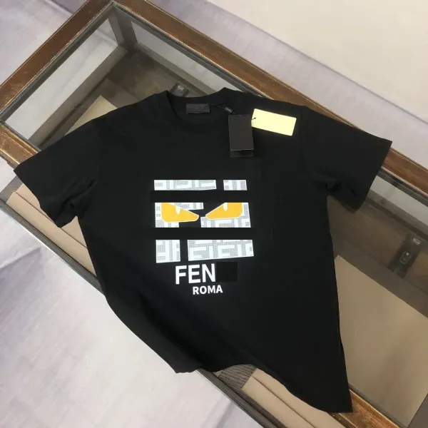 Fendi Monster Eyes Graphic Print Black T-Shirt - 1