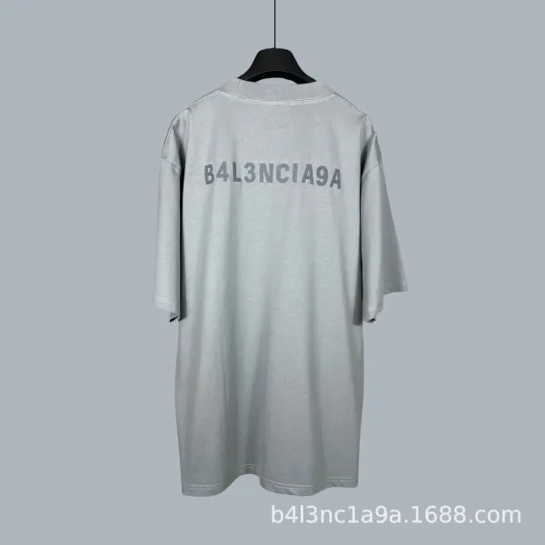 Balenciaga B4L3NCIA9A Graphic T-Shirt Gray - 1